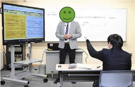 授業を受けている様子
